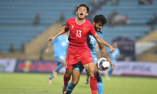 Sao trẻ Bùi Vĩ Hào là nhân tố nổi bật nhất của ĐT Việt Nam tại FIFA Days tháng 10. Ảnh: Vietnamnet.