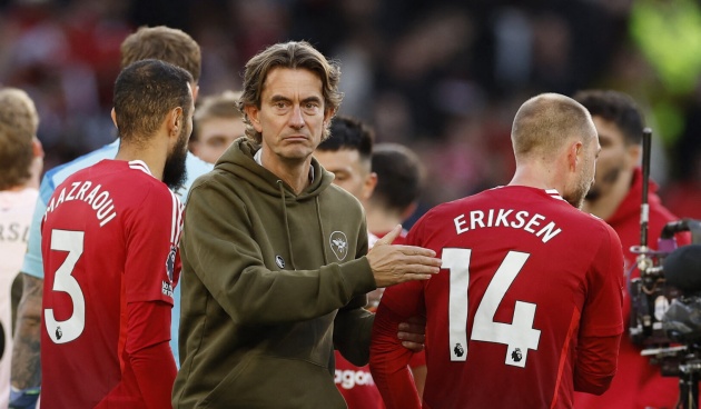 HLV Frank phải khen Eriksen.