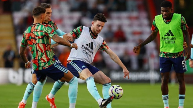 Dàn sao Arsenal có ngày thi đấu dưới sức, nhưng rõ ràng Declan Rice vẫn đáng được khen ngợi.