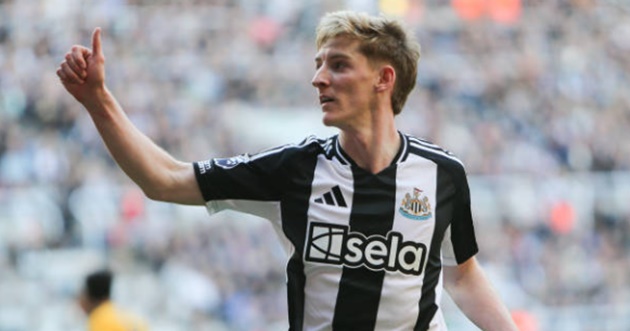 Newcastle thiếu vắng Gordon.