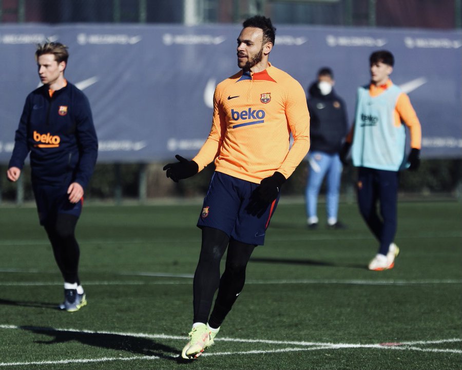 Braithwaite trong màu áo Barcelona.