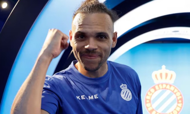 Braithwaite trong màu áo Espanyol.