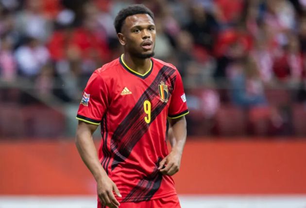 Openda gây thất vọng trong màu áo ĐT Bỉ.