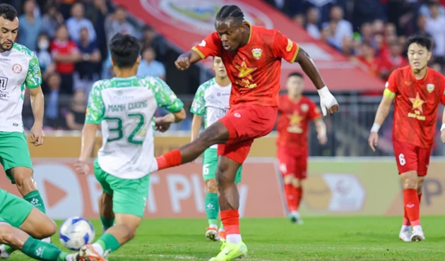 Hồng Lĩnh Hà Tĩnh chưa biết thua ở V-League 2024/25. Ảnh: HLHT FC.