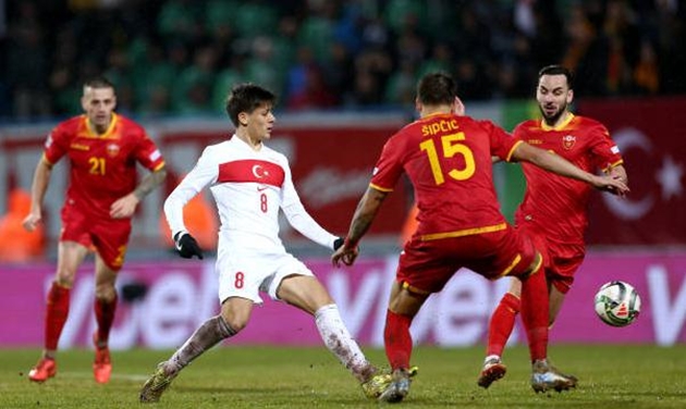 Arda Guler chơi trọn vẹn 90 phút trong trận đấu với Montenegro.