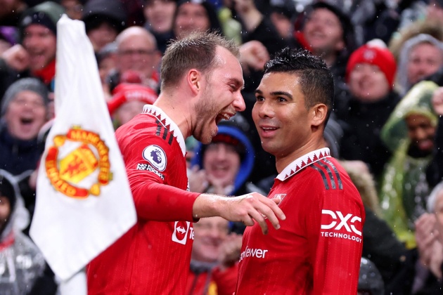 Casemiro, Eriksen chơi dưới sức.