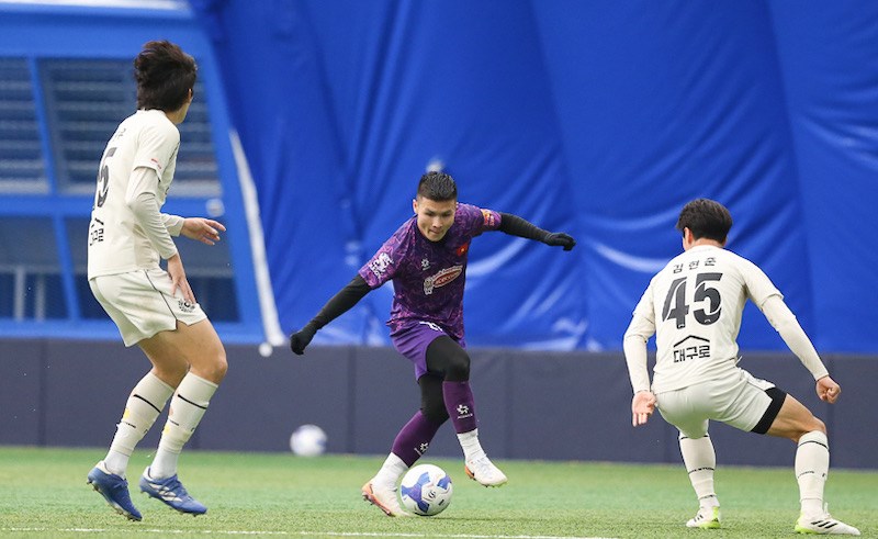 Quang Hải đang thể hiện phong độ cao. Ảnh: VFF.