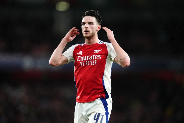 Dù đã bị 5 thẻ vàng, Declan Rice sẽ không bị treo giò.