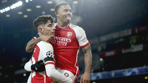 Kai Havertz và Gabriel Jesus chưa đáp ứng được kỳ vọng ở Arsenal.