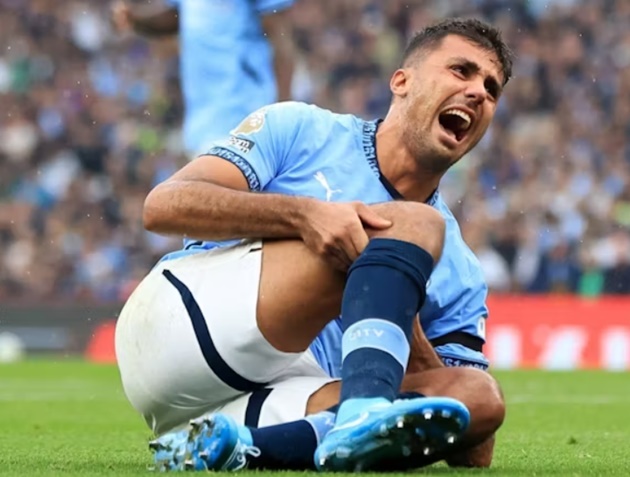 Mất Rodri vì chấn thương là tổn thất to lớn với Man City.