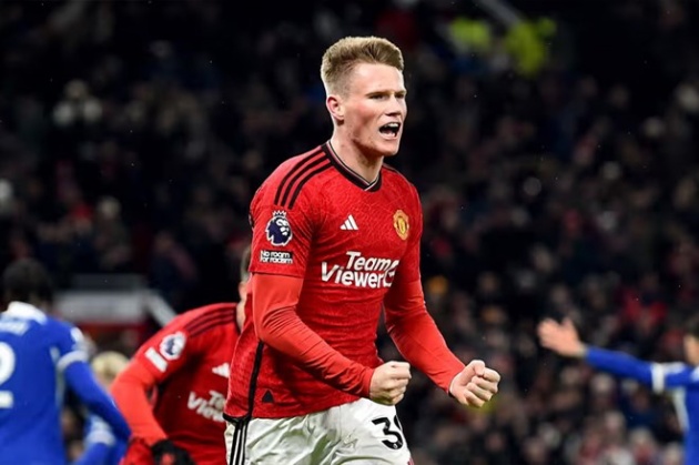 McTominay trong màu áo Man United.