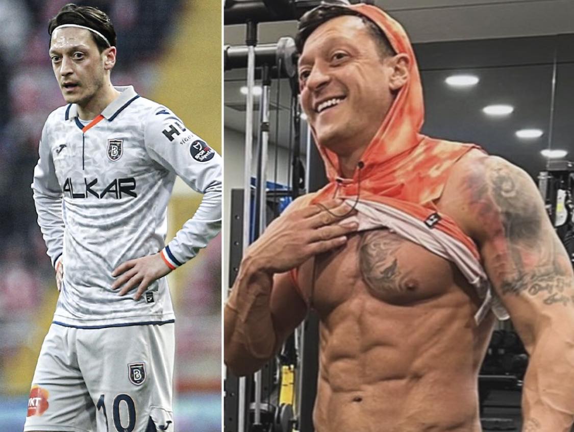 Hình ảnh gây choáng của Ozil.