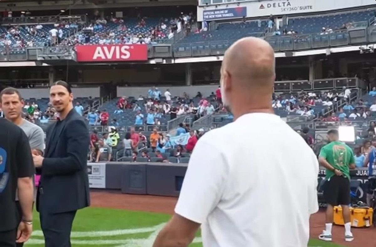 Tại New York, máy quay đã ghi lại được cuộc gặp gỡ giữa họ. Guardiola đã tiến đến gần Ibrahimovic và bắt tay, Ibrahimovic đã do dự cho đến khi anh chắc chắn rằng Guardiola đang tiến về phía mình.