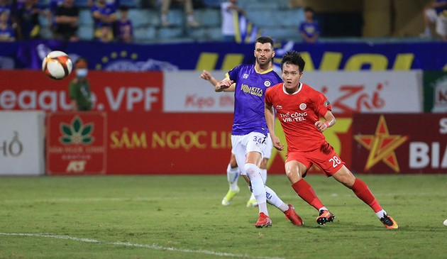 Thể Công Viettel sẽ đối đầu Hà Nội trong trận derby Thủ đô tại Bán kết Cúp QG. Ảnh: VPF.