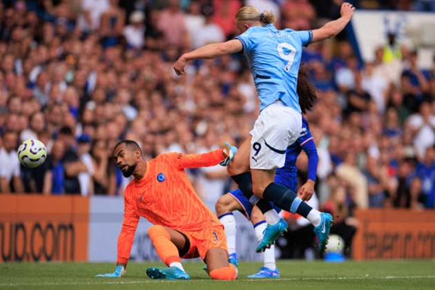 Erling Haaland ghi bàn giúp Man City đánh bại Chelsea.