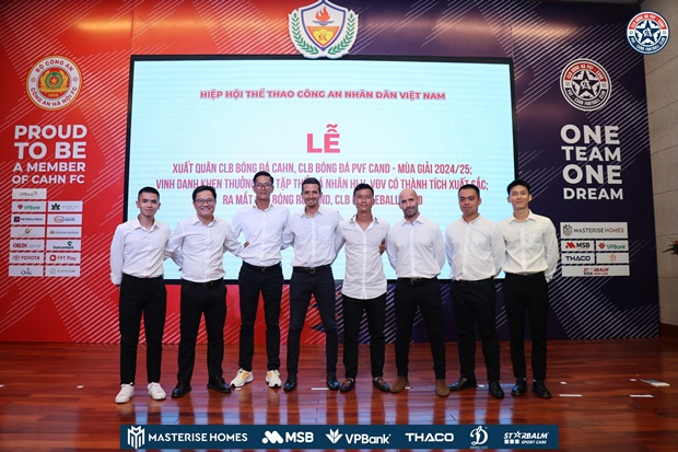Các thành viên PVF-CAND trong buổi lễ xuất quân vừa qua. Ảnh: PVF-CAND.
