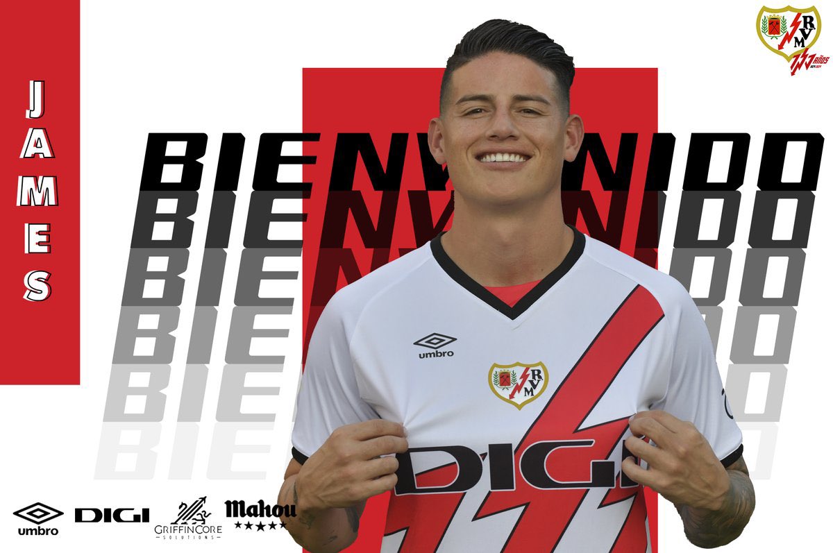 James Rodriguez chính thức ra mắt tại Rayo Vallecano.