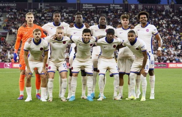 Đội hình ra sân của Chelsea trước Servette.