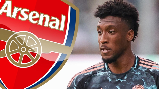 Arsenal cân nhắc chiêu mộ Kingsley Coman.