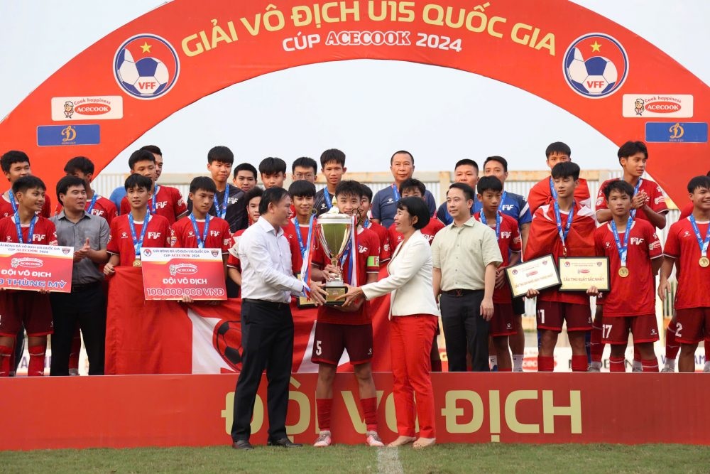 U15 PVF vô địch U15 Quốc gia 2024. Ảnh: VFF.