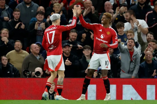 Garnacho vs Rashford đều chơi tốt sáng nay.