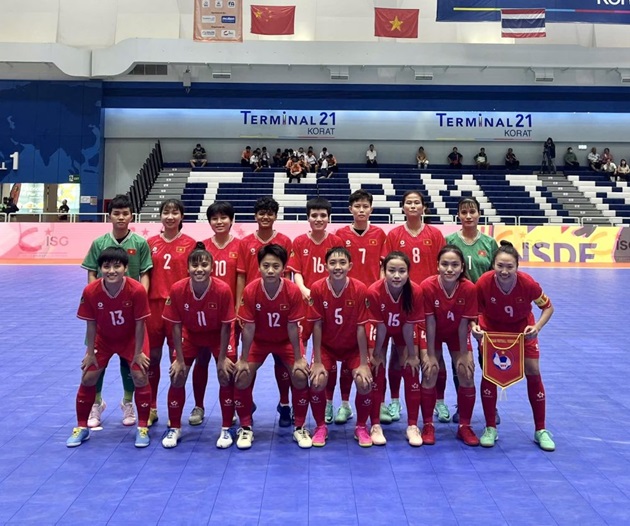 Đội tuyển Futsal nữ Việt Nam thi đấu thành công trên đất Trung Quốc. Ảnh: VFF.