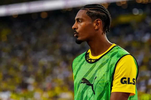 Haller trong màu áo Dortmund.