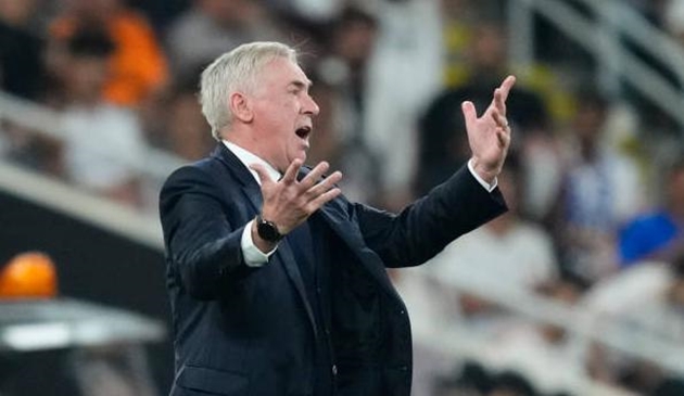 Carlo Ancelotti không hài lòng về màn trình diễn của Real Madrid.