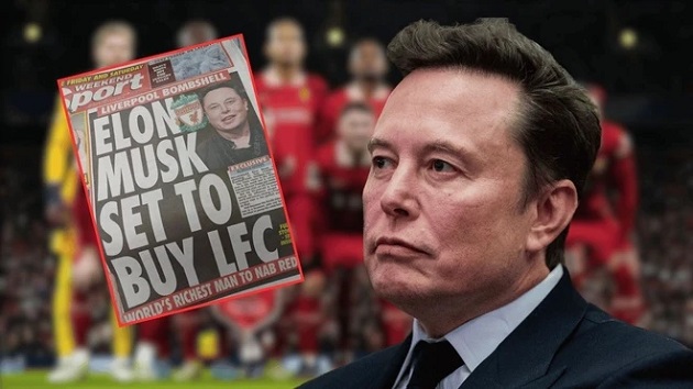 Elon Musk đã được đồn đoán với việc mua Liverpool.