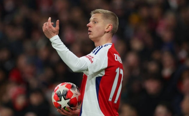 Zinchenko không còn được Arteta trọng dụng.