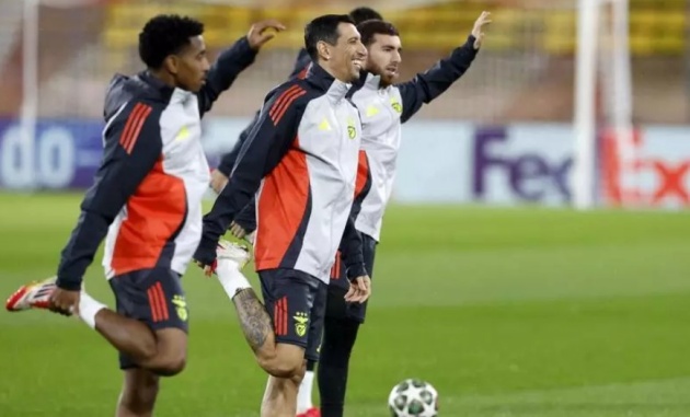 Di Maria chưa thể kịp trở lại đội hình Benfica.