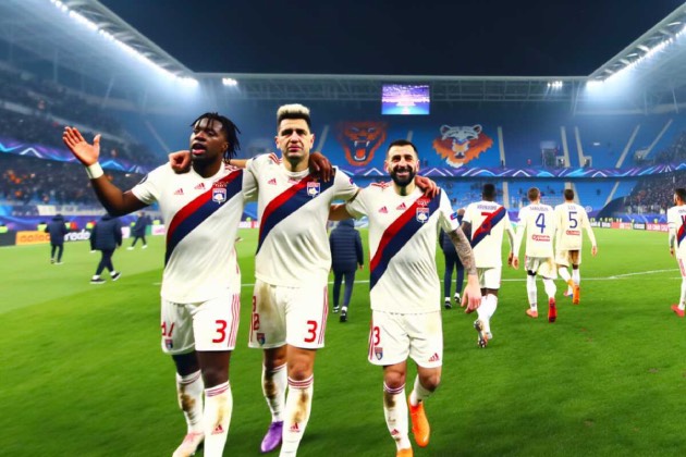 Lyon vùi dập FCSB ở lượt về vòng 16 đội Europa League.