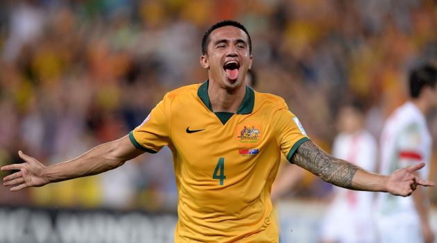 Tim Cahill trong màu áo ĐTQG.