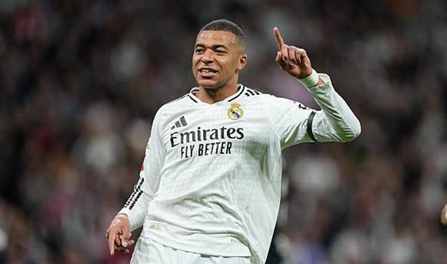 Kylian Mbappe cân bằng kỷ lục ghi bàn của Cristiano Ronaldo ở mùa giải đầu tiên khoác áo Real Madrid.
