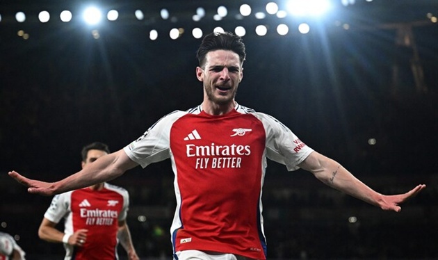 Rice được CĐV Arsenal yêu mến.