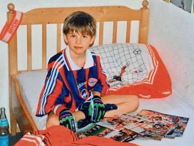 Thomas Muller thích Bayern Munich từ lúc bé.