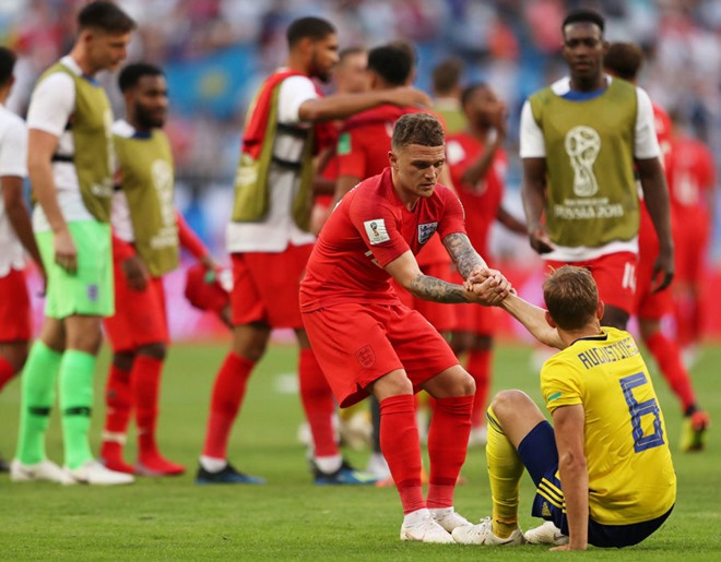 Trippier vực dậy tinh thần của một cầu thủ Thụy Điển.