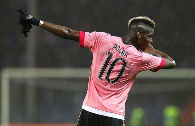 Pogba trong màu áo Juventus.