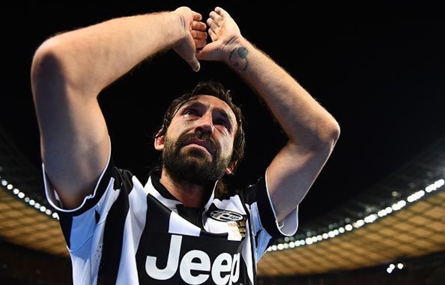 Pirlo trong màu áo Juventus.