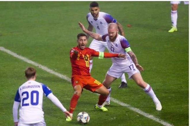 Ảnh bài viết Hazard "khóc thét" giữa vòng vây cầu thủ Iceland