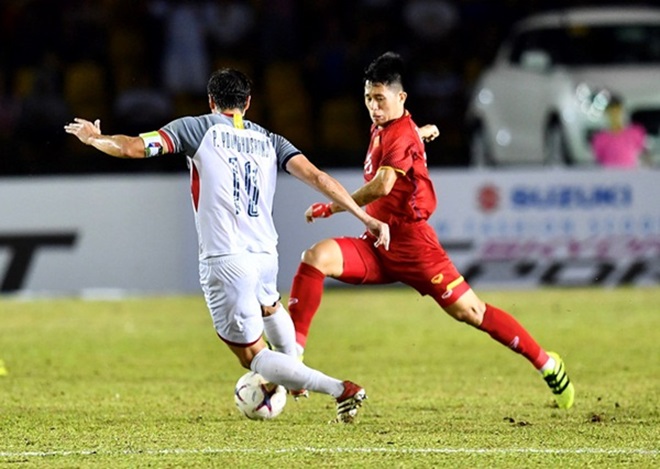 Đình Trọng có màn trình diễn xuất sắc tại AFF Cup 2018.