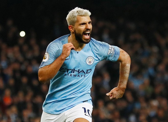 Chân sút Sergio Aguero.