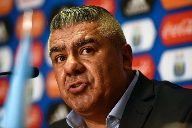 Chủ tịch Hiệp hội bóng đá Argentina: Claudio Tapia.