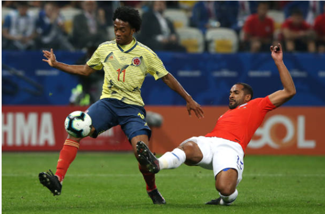 Juan Cuadrado nhạt nhòa khi được HLV Carlos Queiroz bố trí chơi ở vị trí cầu thủ chạy cánh phải.