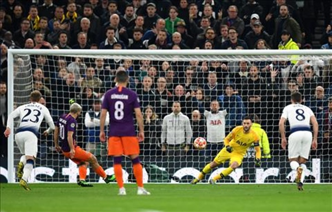 Tottenham đánh bại Man City sau 2 lượt trận tứ kết Champions League 2018/2019.