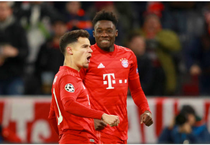 Phút thứ 64, nhận đường chuyền từ Alphonso Davies, Coutinho dẫn bóng rồi ngoặc bóng cứa lòng vào góc xa đẳng cấp làm bó tay thủ thành Paulo Gazzaniga, nâng tỷ số lên 3-1 cho đội nhà.