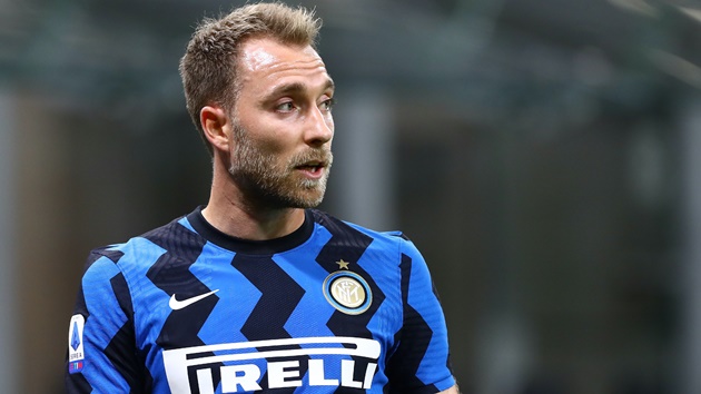 Eriksen trong màu áo Inter Milan.