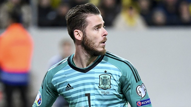 8. David de Gea - Tây Ban Nha. Dù phong độ trồi sụt khá thất thường, thế nhưng De Gea vẫn là một trong những thủ môn hàng đầu tại EURO 2020. Kinh nghiệm thi đấu đỉnh cao phong phú nơi cựu sao Atletico Madrid vô cùng hữu ích với Tây Ban Nha.