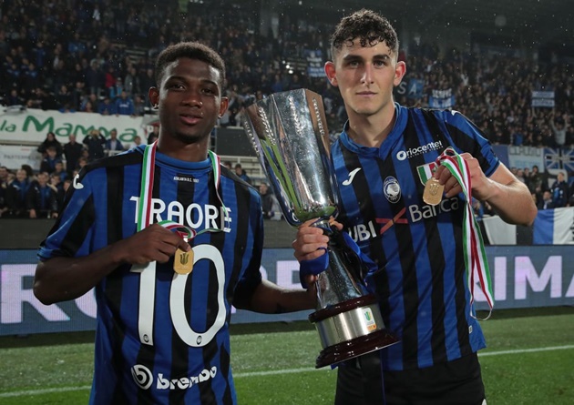 Diallo trong màu áo Atalanta.