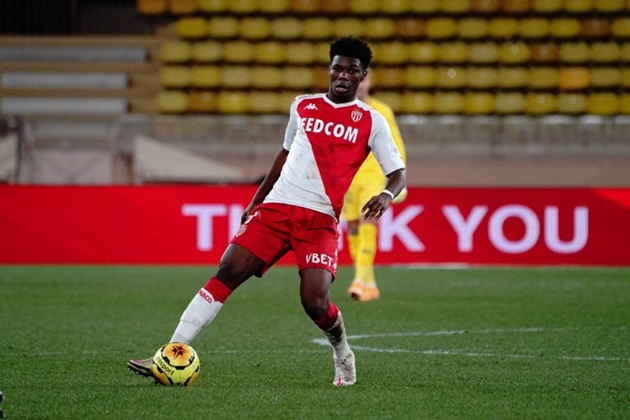 Sao trẻ Tchouameni trong màu áo AS Monaco.